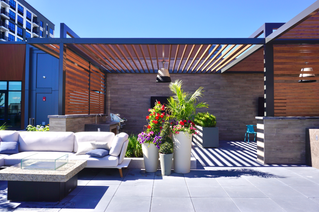 Pergolas over Outdoor Kitchens in Long Beach, New York